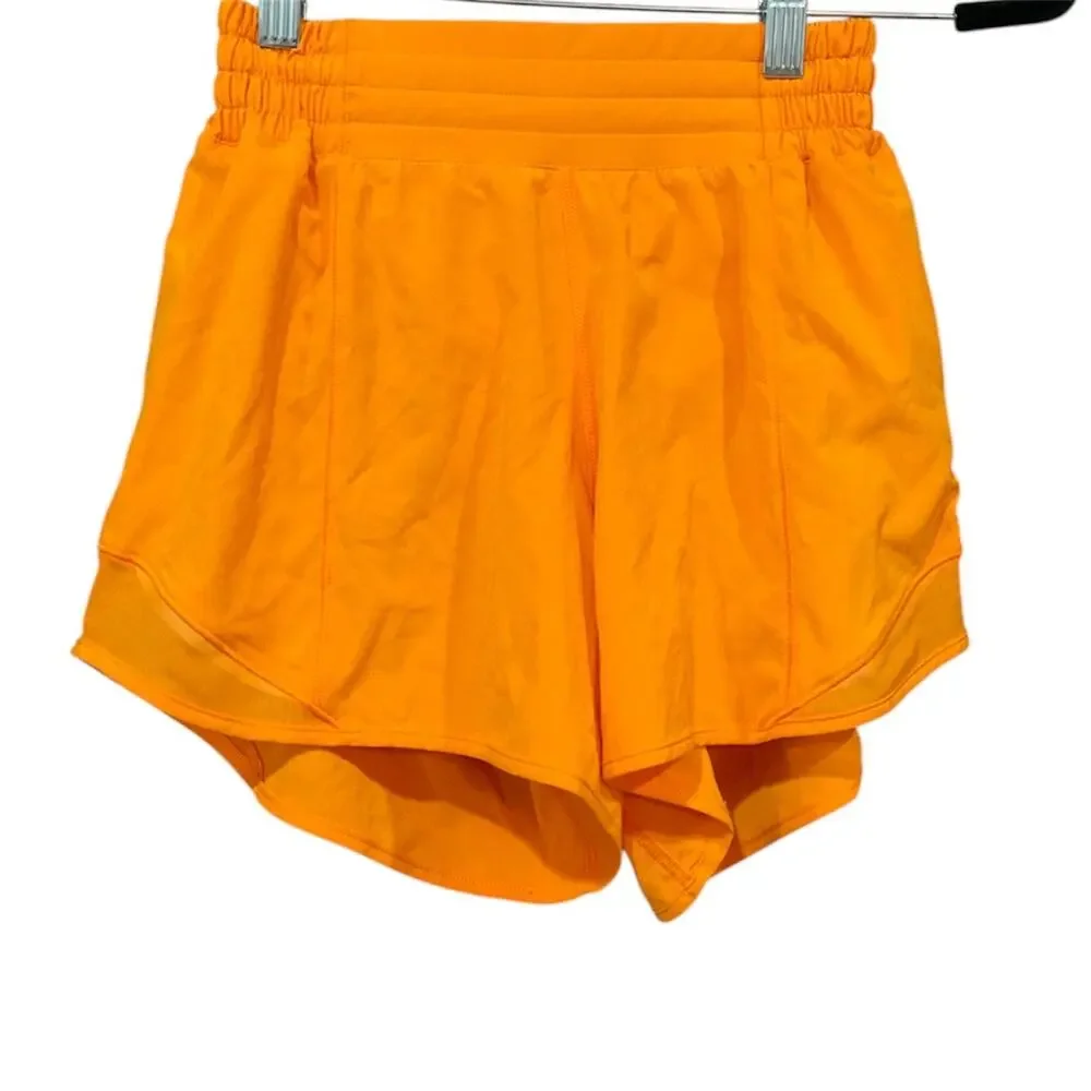 Lululemon Shorts Women 2 Orange - Picture 1 of 3